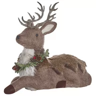 Ozdoby bożonarodzeniowe - Figura dekoracyjna renifer 38 cm brązowa TAPIO - miniaturka - grafika 1