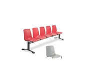 Inne meble biurowe - Ławka ARI 5 osobowa - szara - miniaturka - grafika 1