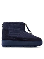 Śniegowce damskie - Tommy Hilfiger Śniegowce Tommy Monogram Snowboot FW0FW07637 Niebieski - miniaturka - grafika 1