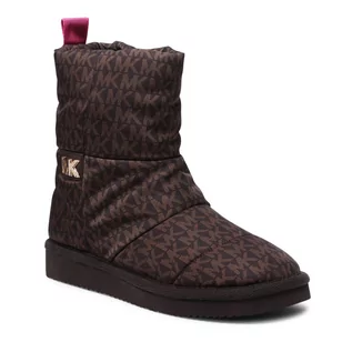 Botki damskie - Michael Kors Botki MICHAEL Stark Slipper Bootie 40R2SRFP1D Brown - grafika 1