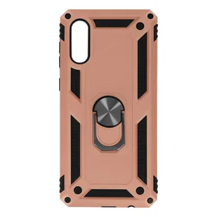 Etui Samsung Galaxy A02 Protection z funkcją Card Holder w kolorze różowego złota - Etui i futerały do telefonów - miniaturka - grafika 1