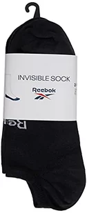 Reebok Skarpety unisex Cl Fo Invisible Sock 3p czarny czarny XS GG6679 - Skarpetki damskie - miniaturka - grafika 1
