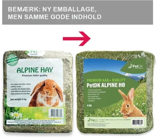 PetDK Alpine Hø - 4 kg - Podłoże dla gryzoni - miniaturka - grafika 1