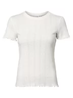 Koszulki i topy damskie - Vila - T-shirt damski  VIPointa, biały - miniaturka - grafika 1