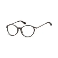Okulary dla dzieci - Okulary dziecięce zerówki okrągłe lenonki AK46F szary - miniaturka - grafika 1