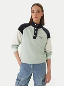 Bluzy damskie - Guess Bluza GUESS x NORTH SAILS W6GQ12 K3481 Zielony Regular Fit - miniaturka - grafika 1