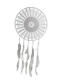 Wyposażenie pokoiku dziecięcego - Zawieszka boho dekoracja na ścianę 42x75 Łapacz snów dreamcatcher - miniaturka - grafika 1