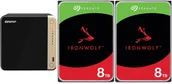 Serwery plików NAS i macierze dyskowe - Serwer plików Qnap TS-464-8G + 2x Seagate IronWolf 8TB ST8000VN004 - miniaturka - grafika 1