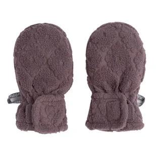 Polarowe rękawiczki dziecięce wrzosowe Fleece Mauve 1-2 l. - ubranko - Szaliki i chustki dla dzieci - miniaturka - grafika 1