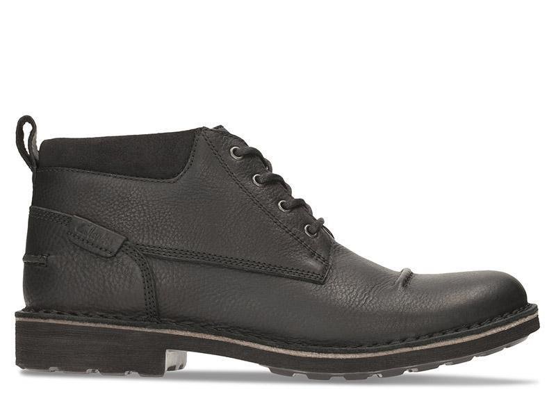 Clarks, Trzewiki męskie, Lawes Top, czarny, rozmiar 39 1/2