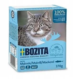 Bozita CAT Kartonik 370g kawałki w galaretce z makrelą - Mokra karma dla kotów - miniaturka - grafika 4