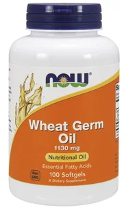 Now Foods Sklep OLEJ Z ZARODKÓW PSZENICY WHEAT GERM OIL 1130MG 100KAPS - Witaminy i minerały dla sportowców - miniaturka - grafika 2
