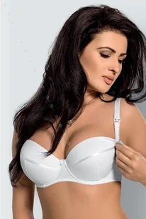 Gorsenia Biustonosz mk 01 ana biały 75H - Biustonosze ciążowe - miniaturka - grafika 1