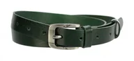 Paski - Pasek Damski Skórzany PAS-MAX (PL) Skóra Licowa EXTRA Gładki 25 mm ZIELONY - miniaturka - grafika 1