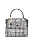 Torebki damskie - caneva Damska torba z uchwytem, czarna, wielokolorowa, czarny wielokolorowy, jeden rozmiar - miniaturka - grafika 1