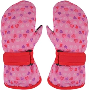 Rękawiczki narciarskie 1P dziewczęce serca 12 - Rękawice narciarskie - miniaturka - grafika 1