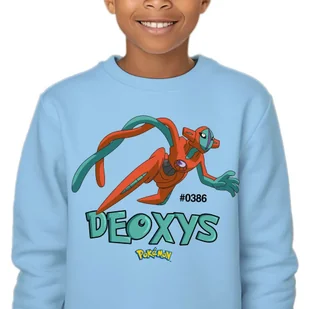 Bluza Dziecięca Blue Bez Kaptura Super Prezent Dla Dziecka Deoxys 140 Wz - Bluzy dla dziewczynek - miniaturka - grafika 1