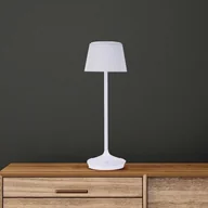 Lampy stojące - Näve Lampa stołowa solarna LED Emmi CCT ładowana, biała - miniaturka - grafika 1