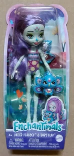 ENCHANTIMALS HRX79 - PATTER PEACOCK & BABY FLAP - Lalki dla dziewczynek - miniaturka - grafika 1