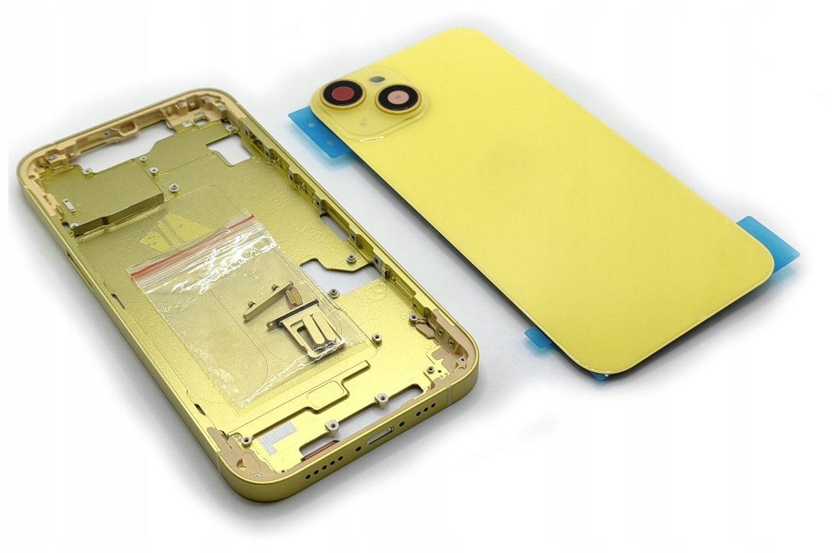 OBUDOWA PANEL TYŁ KORPUS RAMKA DO APPLE IPHONE 14 ŻÓŁTY