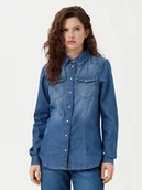 Koszule damskie - ONLY Koszula jeansowa Alexa 15315185 Niebieski Regular Fit - miniaturka - grafika 1