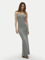 Sukienki - Vero Moda Sukienka letnia Sharon 10322285 Szary Slim Fit - miniaturka - grafika 1