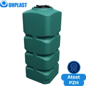 Zbiorniki na deszczówkę - UHP Zbiornik na wodę 1000l UHP KUBATON HIGH BK-1000 Ciemnozielony - miniaturka - grafika 1