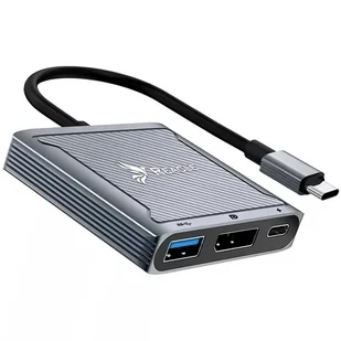 REAGLE HUB ADAPTER USB-C Display Port DP 8K 60Hz PD M1 M2 - Huby USB REAGLE HUB ADAPTER USB-C Display Port DP 8K 60Hz PD M1 M2 - Huby USB - miniaturka - grafika 1