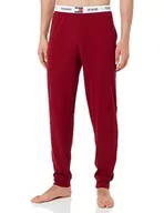 Spodenki męskie - Tommy Jeans Męskie spodnie dresowe z dzianiny prążkowanej, Czerwony, M - miniaturka - grafika 1