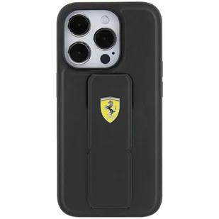 Ferrari FEHCP15SGSPSIK iPhone 15 / 14 / 13 6.1" czarny/black hardcase Grip Stand Metal Logo - Etui i futerały do telefonów - miniaturka - grafika 13