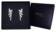 Kolczyki - Kolczyki ślubne FLORES gold - miniaturka - grafika 1