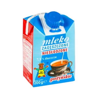Łaciate Mleko zagęszczone 200ml - niesłodzone 7,5% - Mleko - miniaturka - grafika 1