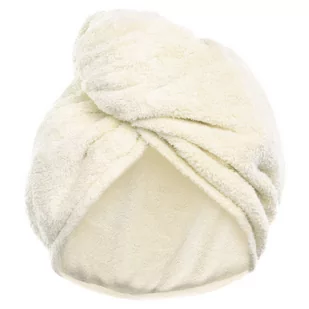 Turban 65 x 25 Ręcznik Mikrofibra Aki Krem - Pozostałe akcesoria do kąpieli i SPA - miniaturka - grafika 2
