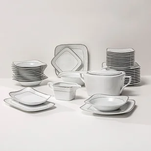 Serwis obiadowy Timon Platinum 12/41 - Serwisy obiadowe - miniaturka - grafika 1