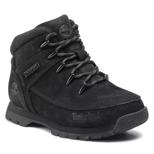 Buty dla chłopców - Trapery TIMBERLAND - Euro Sprint TB0A2B7D0011 Black Nubuck - grafika 1