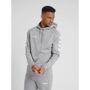 Bluza sportowa z kapturem męska Hummel Go Cotton Hoodie - Piłka ręczna - miniaturka - grafika 1