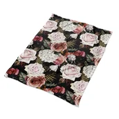 Koce - Pluszowy pled koc delikatny Barokowe kwiaty wzory, Fabricsy - miniaturka - grafika 1