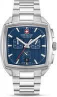 Zegarki męskie - Zegarek męski SWISS MILITARY SMWGI0004302 granatowy klasyczny do pływania - miniaturka - grafika 1