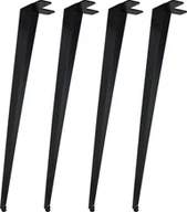 Ławy i stoliki kawowe - Natural Goods Berlin NEW ERA kątowe, nogi stołu, rama stołu, stół do jadalni, biurko, ława, stolik kawowy, czarny, 71 cm, 4 szt - miniaturka - grafika 1