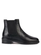 Botki damskie - Geox Sztyblety D Walk Pleasure D36TGE 00043 C9999 Czarny - miniaturka - grafika 1