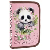 Szkolne artykuły papiernicze - Piórnik jednokomorowy z wyp Panda 10 Derform - miniaturka - grafika 1