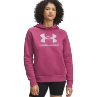 Bluzy damskie - Bluza damska Rival Fleece Shimmer Hoody Under Armour - miniaturka - grafika 1