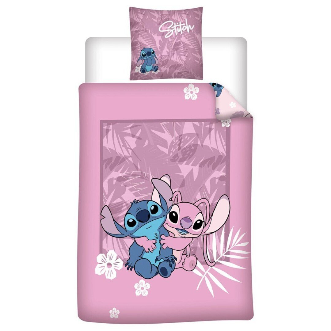 lilo & stitch pościel z motywem duvet cover 140x200cm 65x65cm bawełna flanelowa