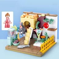 Klocki - KOTEK Puszek - mini pokoik klocki - Sluban - 115 elementów - miniaturka - grafika 1