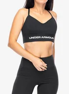 Bielizna sportowa damska - Biustonosz sportowy Under Armour UA Vanish Seamless Low Bra - black/white - miniaturka - grafika 1