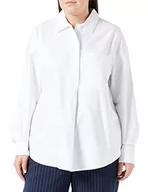 Koszule damskie - United Colors of Benetton Damska koszula 5xnudq038, biała optyczna 101, średnia, Biały optyczny 101, M - miniaturka - grafika 1