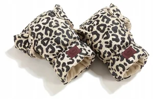 La Millou rękawice mufka ocieplacz dłoni do wózka ortalion / Leopard Cream - Akcesoria do wózków - miniaturka - grafika 1