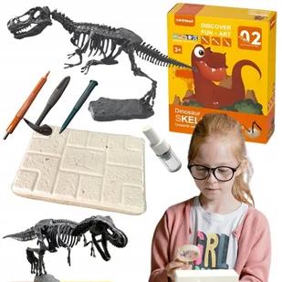 Zestaw Kopalnia Wykopaliska Dinozaur Archeologiczne Szkielet Narzędzia Trex - Mały naukowiec - miniaturka - grafika 1