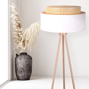 Lampa stojąca Boho, trójnóg 1-pkt. Ø 45 cm, rattan - Lampy stojące - miniaturka - grafika 1