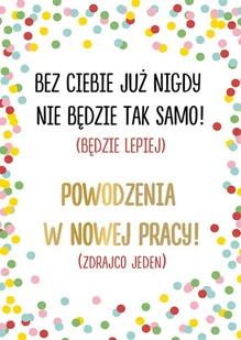 Duża Kartka z Podziękowaniami za pracę i Powodzenia w nowej PQ160 - Kartki okolicznościowe i zaproszenia - miniaturka - grafika 1